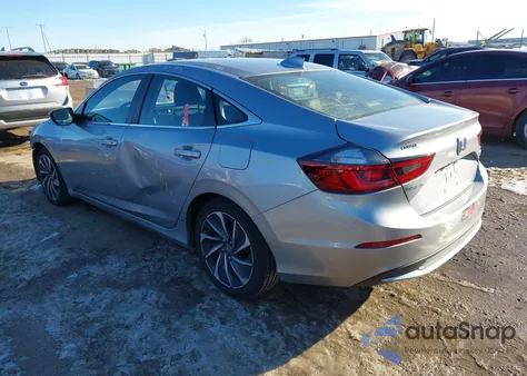 2019 Honda Insight Touring из США, поврежденный, VIN 19XZE4F94KE030795